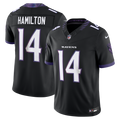 Baltimore Ravens Kyle Hamilton Black Alternate Vapor F.U.S.E. Stitched Limited Jersey product image 1, provided for visual