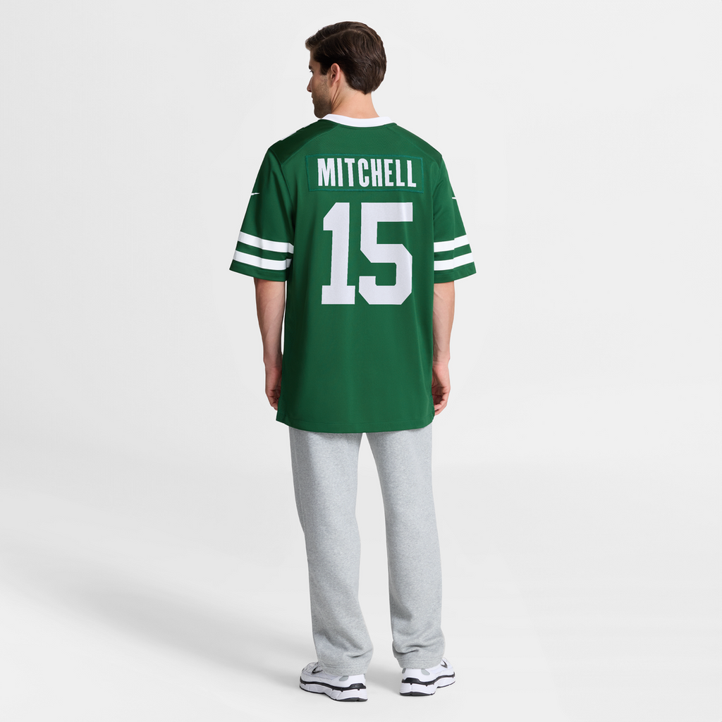 New York Jets Adonai Mitchell Legacy Green Team Game Jersey product image 5, provided for visual reference and product