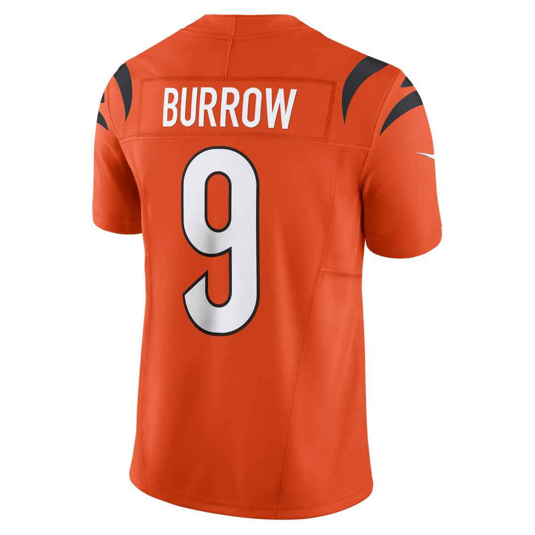 Cincinnati Bengals Joe Burrow Orange Vapor F.U.S.E. Limited Jersey product image 6, provided for visual reference and