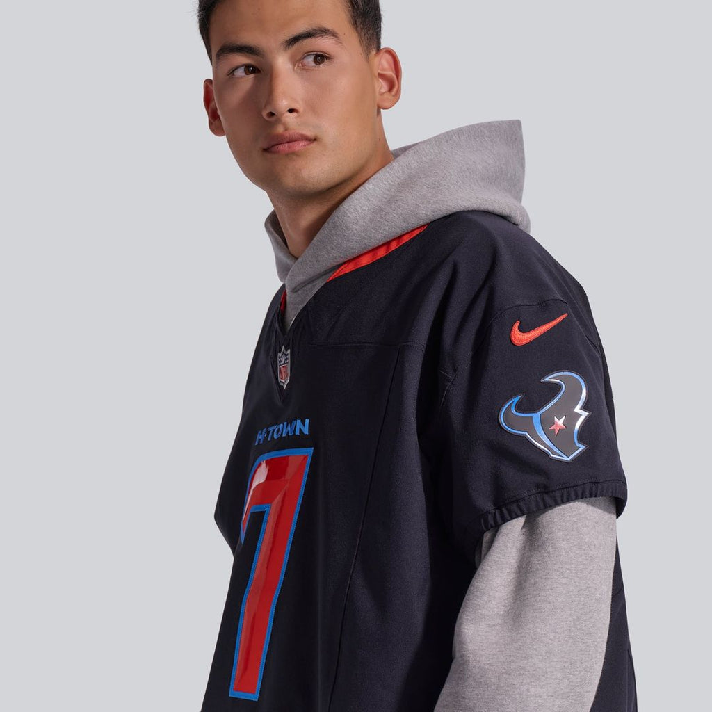 Houston Texans C.J. Stroud Navy Alternate 2 Vapor F.U.S.E. Elite Jersey product image 9, provided for visual reference and