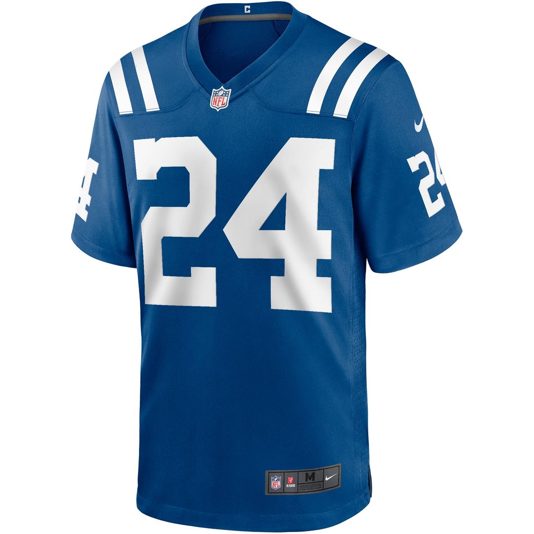 Indianapolis Colts Lenny Moore Royal Game Retired Player Jersey product image 2, provided for visual reference and product