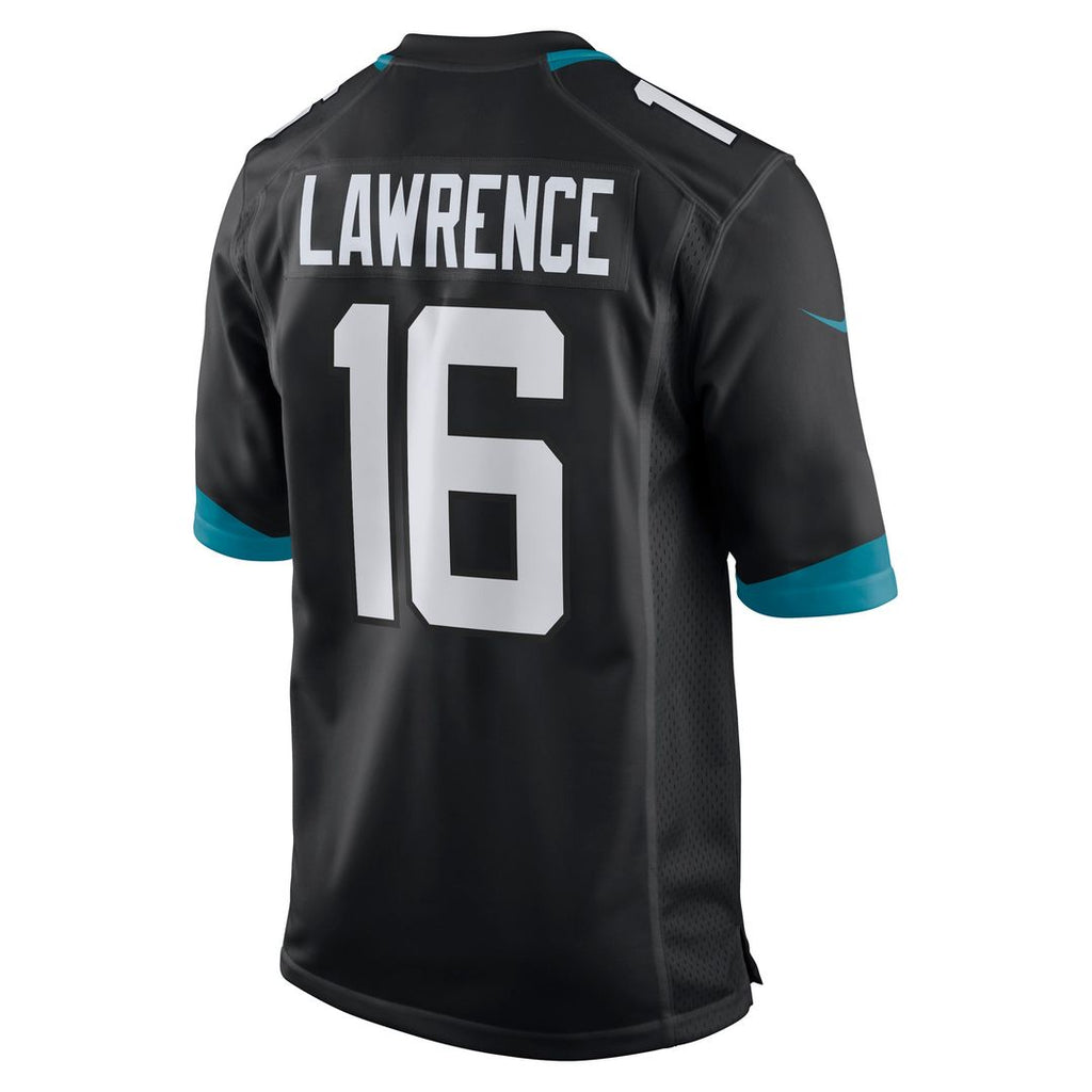 Jacksonville Jaguars Trevor Lawrence Black Alternate Game Jersey product image 3, provided for visual reference and product