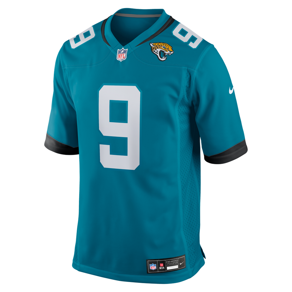 Jacksonville Jaguars Logan Cooke Black Game Jersey product image 14, provided for visual reference and product detail review
