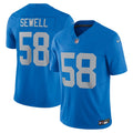 Detroit Lions Penei Sewell Blue Vapor F.U.S.E. Alternate Limited Jersey product image 1, provided for visual reference and