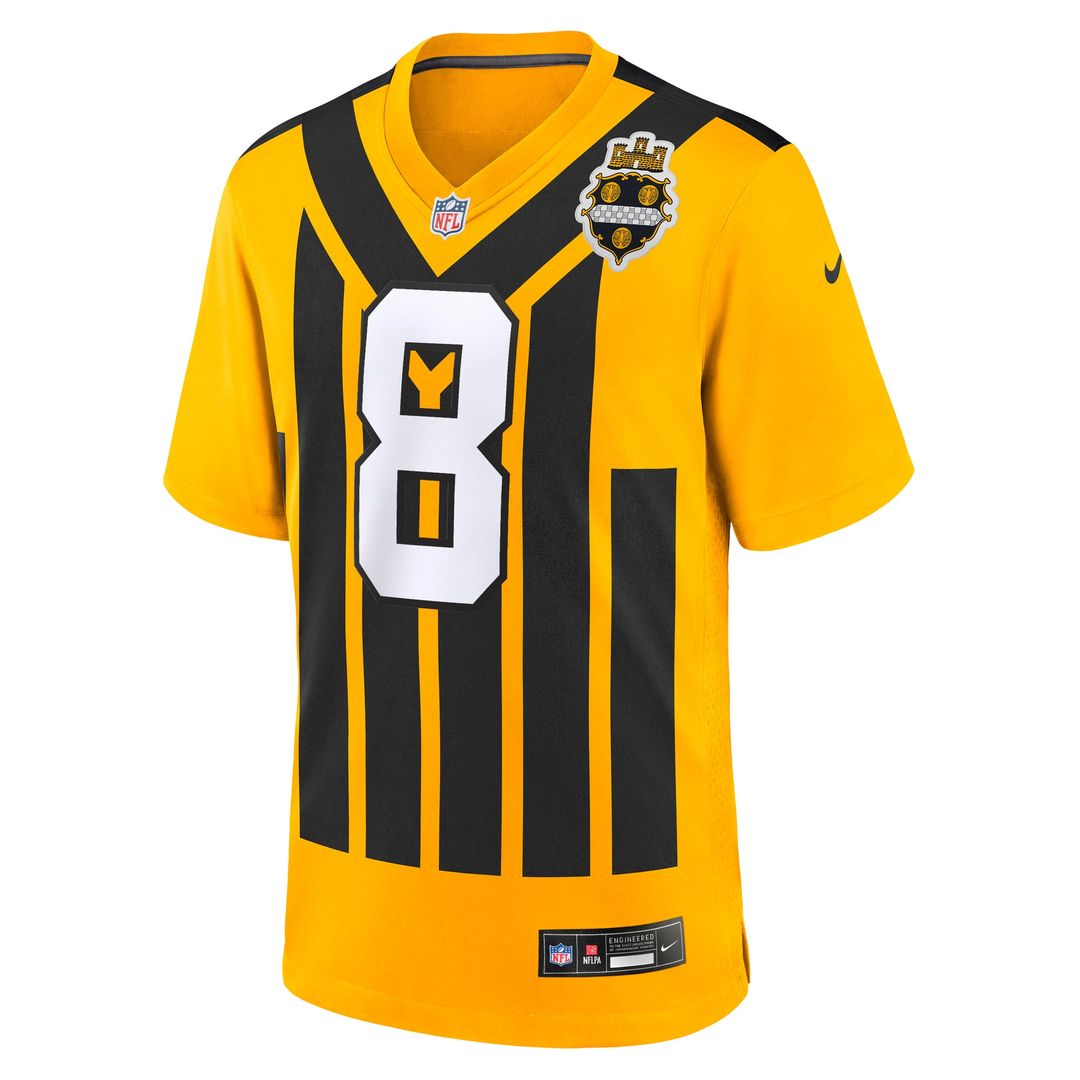 Pittsburgh Steelers Aaron Rodgers Black Game Jersey product image 28, provided for visual reference and product detail review