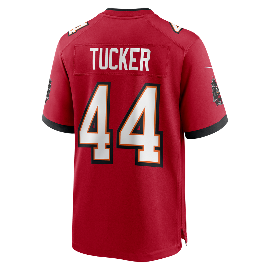 Tampa Bay Buccaneers Sean Tucker Red Game Jersey product image 3, provided for visual reference and product detail review