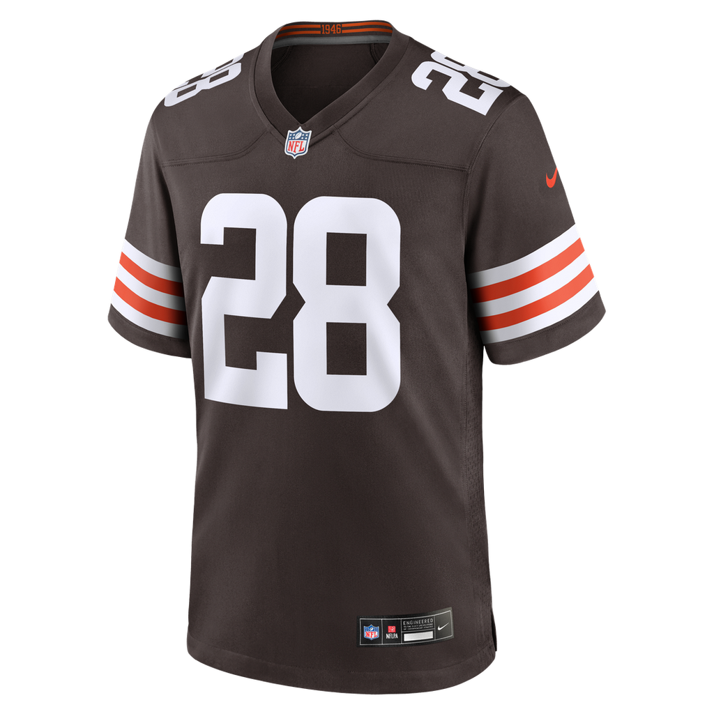 Cleveland Browns Tre Avery Brown Team Game Jersey product image 2, provided for visual reference and product detail review