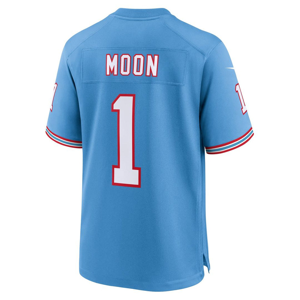 Tennessee Titans Warren Moon Light Blue Retired Player Alternate Game Jersey product image 3, provided for visual reference