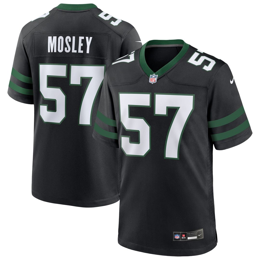 New York Jets C.J. Mosley Legacy White Game Jersey product image 7, provided for visual reference and product detail review