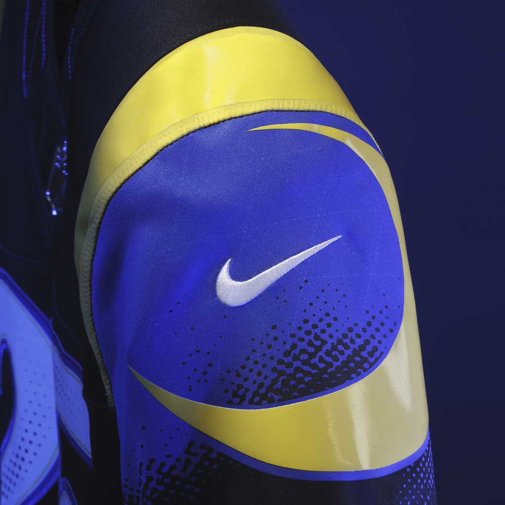 Los Angeles Rams Puka Nacua Dark Blue Rivalries Collection Stitched Limited Jersey product image 12, provided for visual