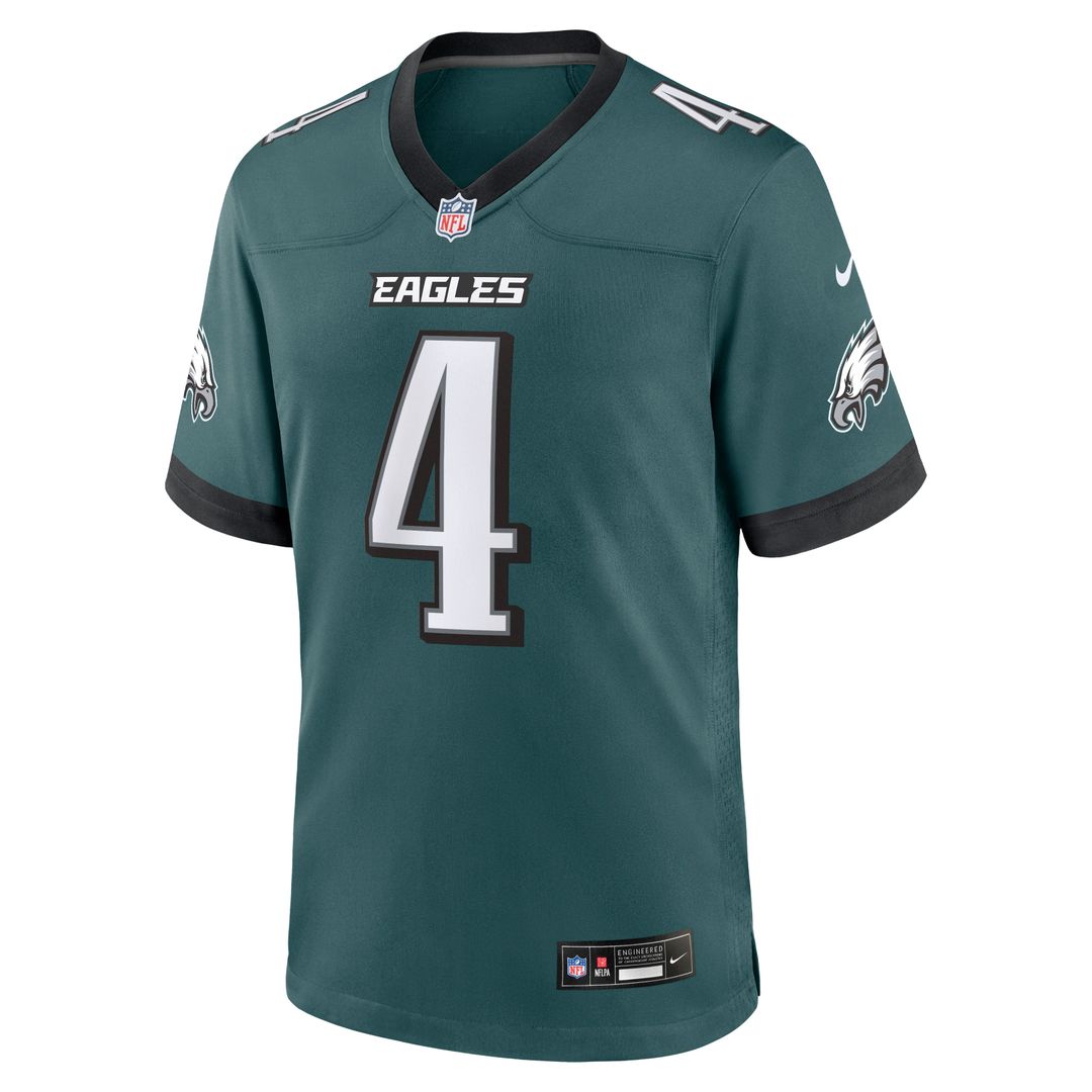 Philadelphia Eagles Jake Elliott Midnight Green Team Game Jersey product image 2, provided for visual reference and product