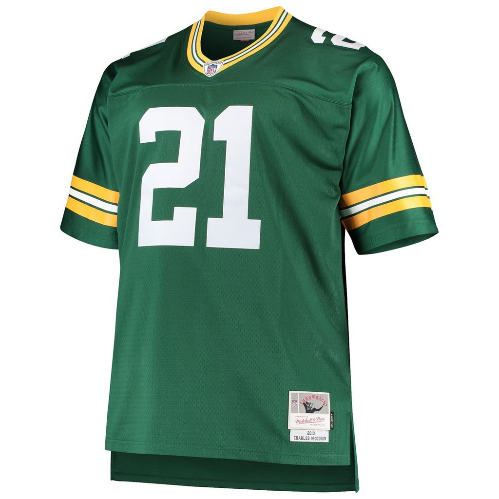 Green Bay Packers Charles Woodson Green Big & Tall 2010 Retired Player Replica Jersey product image 2, provided for visual