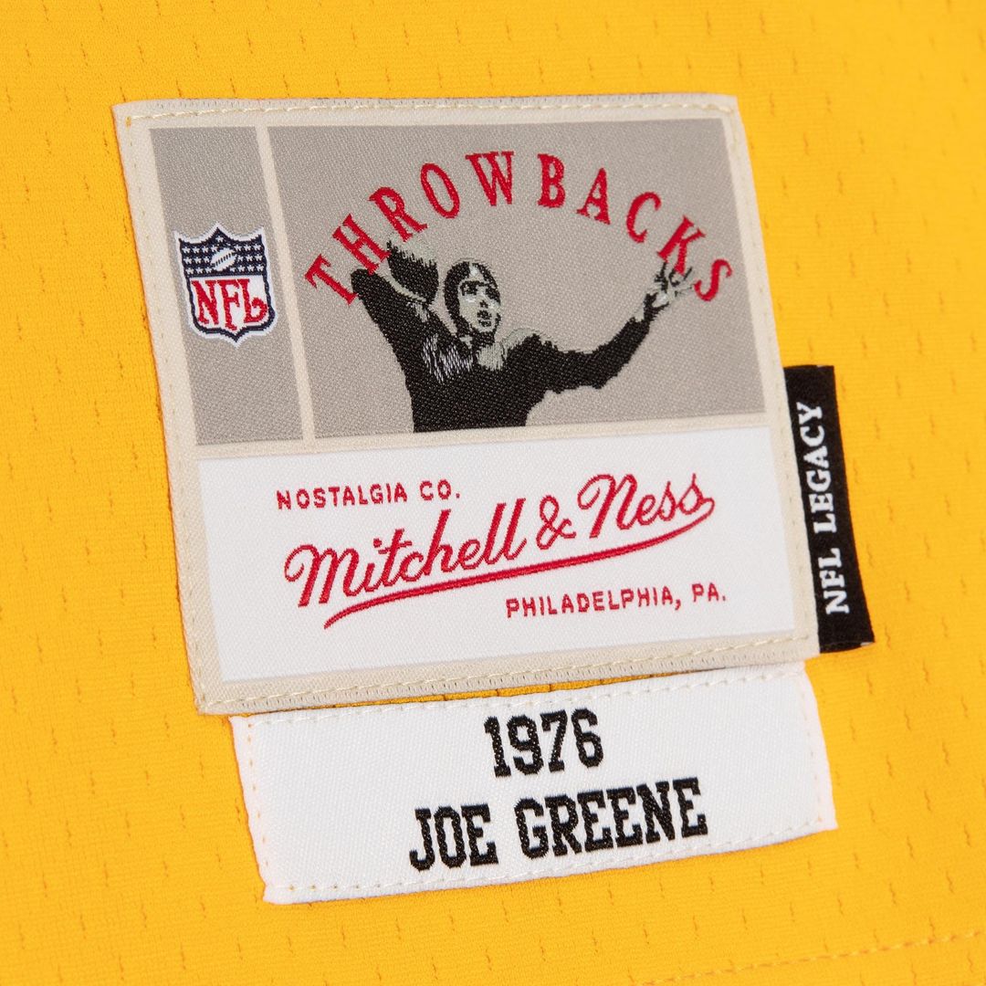 Pittsburgh Steelers Joe Greene Black/Gold 1976 Split Legacy Replica Jersey product image 4, provided for visual reference