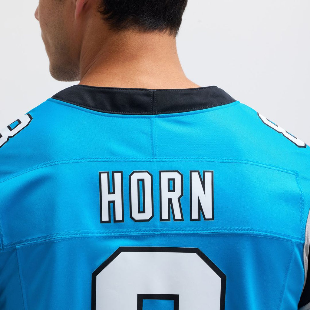 Carolina Panthers Jaycee Horn Blue Vapor F.U.S.E. Limited Jersey product image 8, provided for visual reference and product