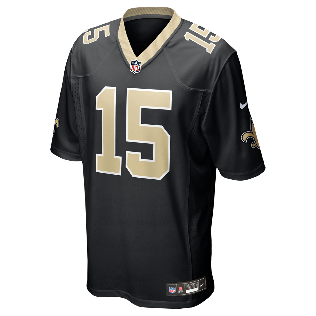 New Orleans Saints Mason Tipton Black Team Game Jersey product image 2, provided for visual reference and product detail