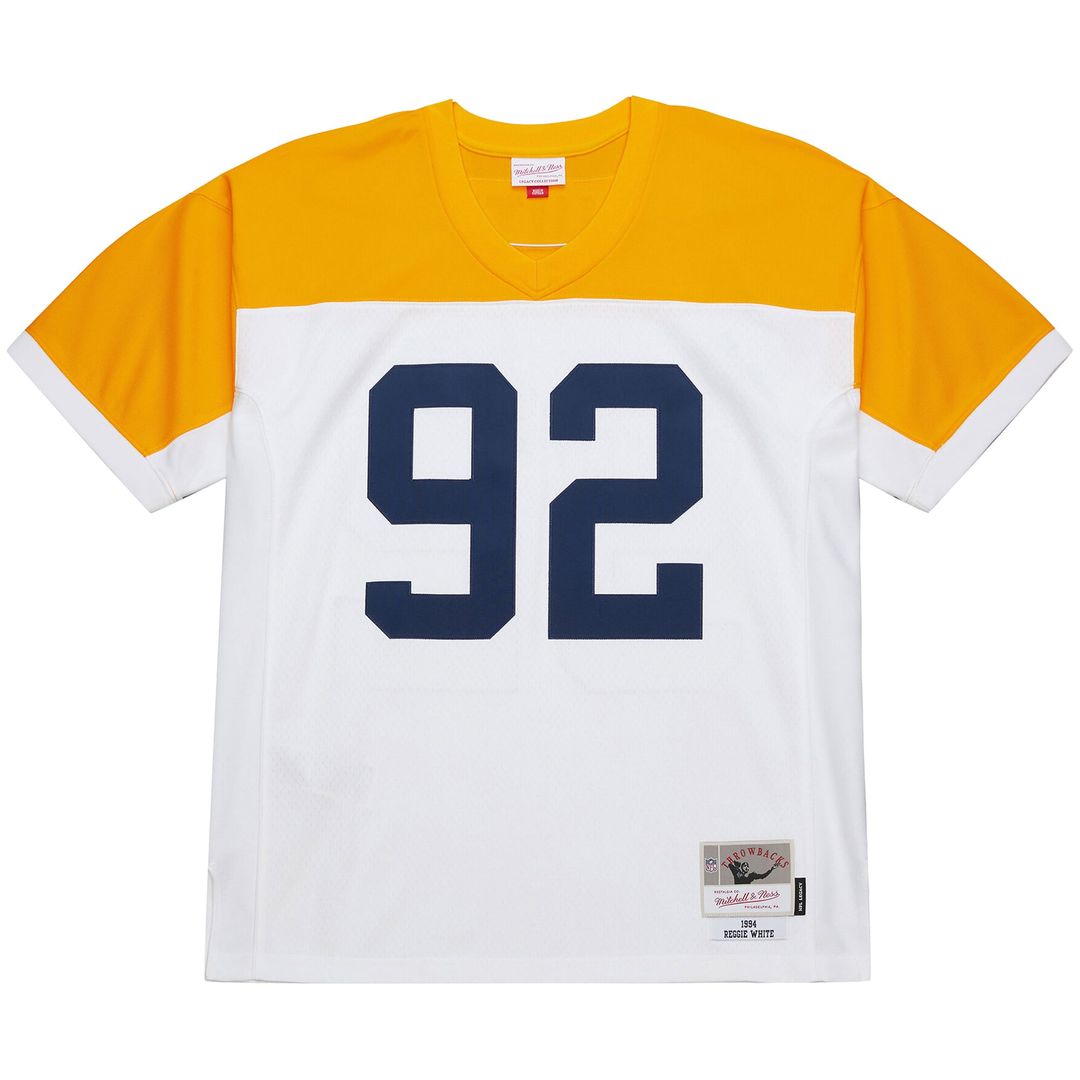 Green Bay Packers Reggie White White 1994 Legacy Replica Jersey product image 2, provided for visual reference and product