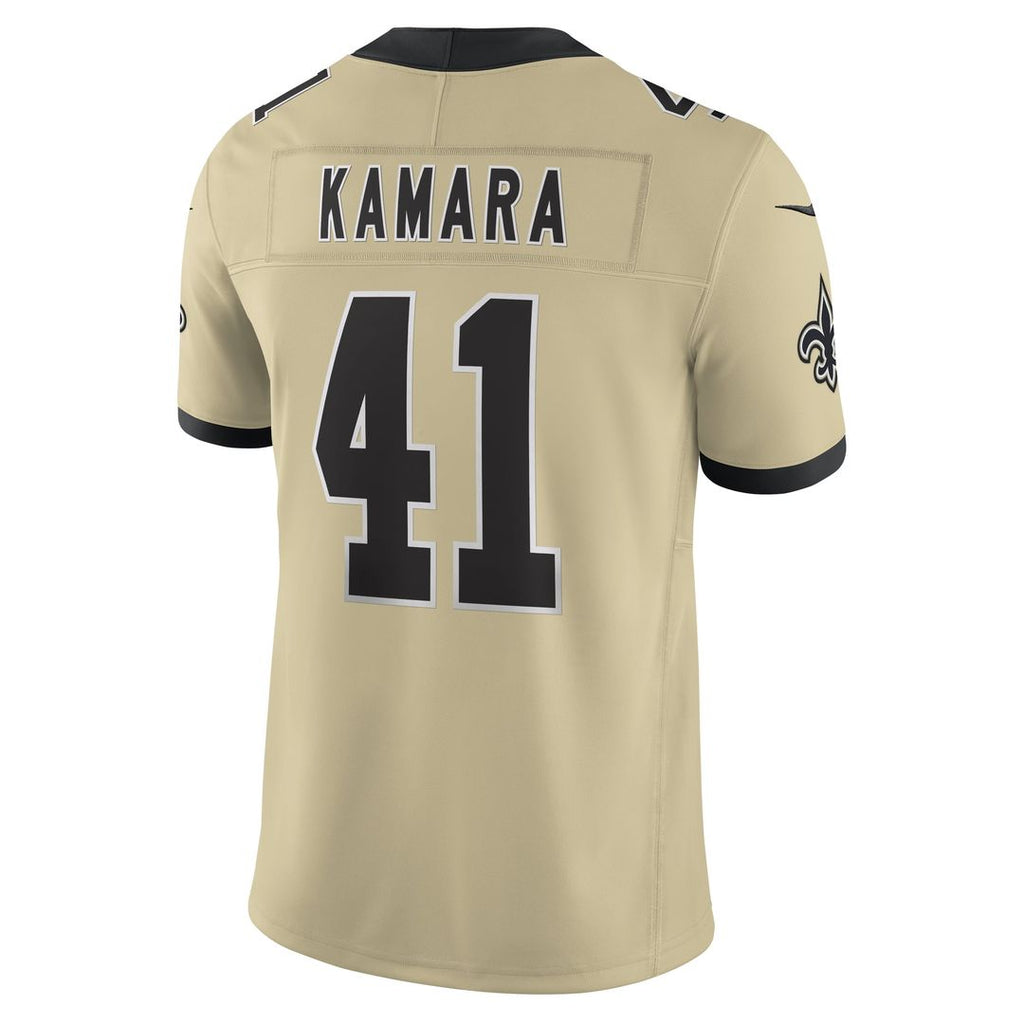 New Orleans Saints Alvin Kamara White Alternate Vapor F.U.S.E. Limited Jersey product image 12, provided for visual