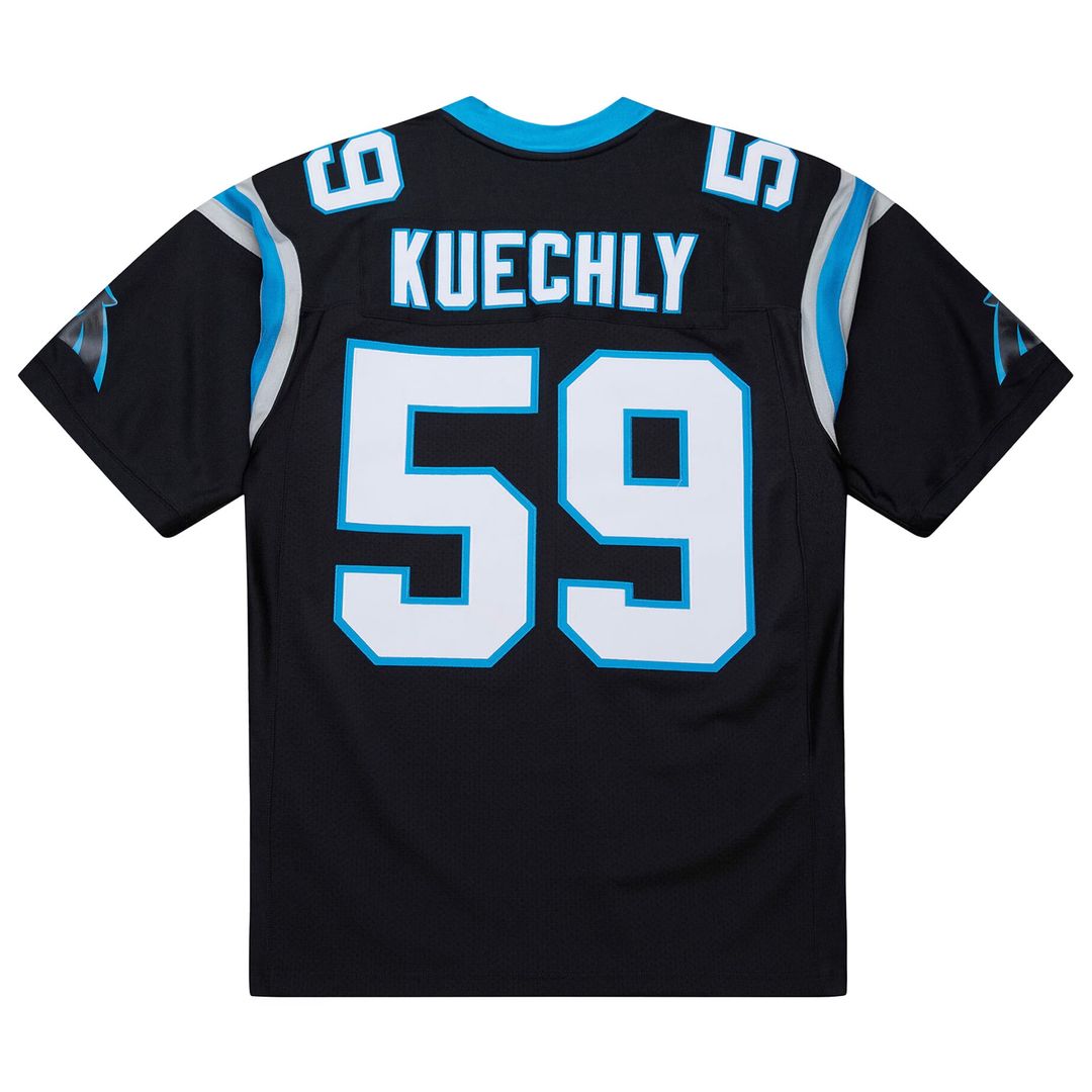 Carolina Panthers Luke Kuechly Black 2013 Authentic Throwback Retired Player Jersey product image 2, provided for visual