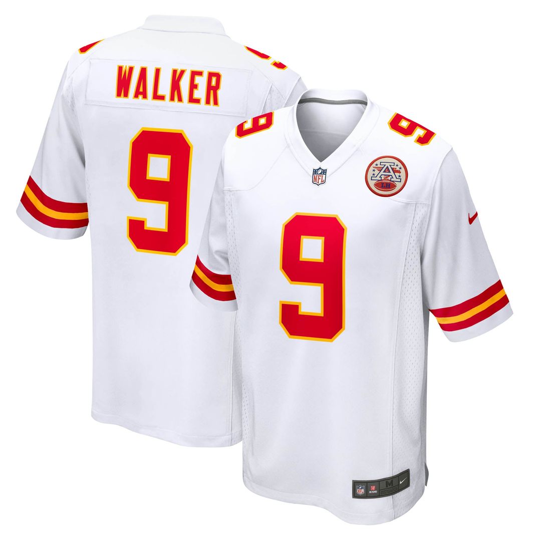 Kansas City Chiefs Kenneth Walker III White Game Jersey product image 1, provided for visual reference and product detail