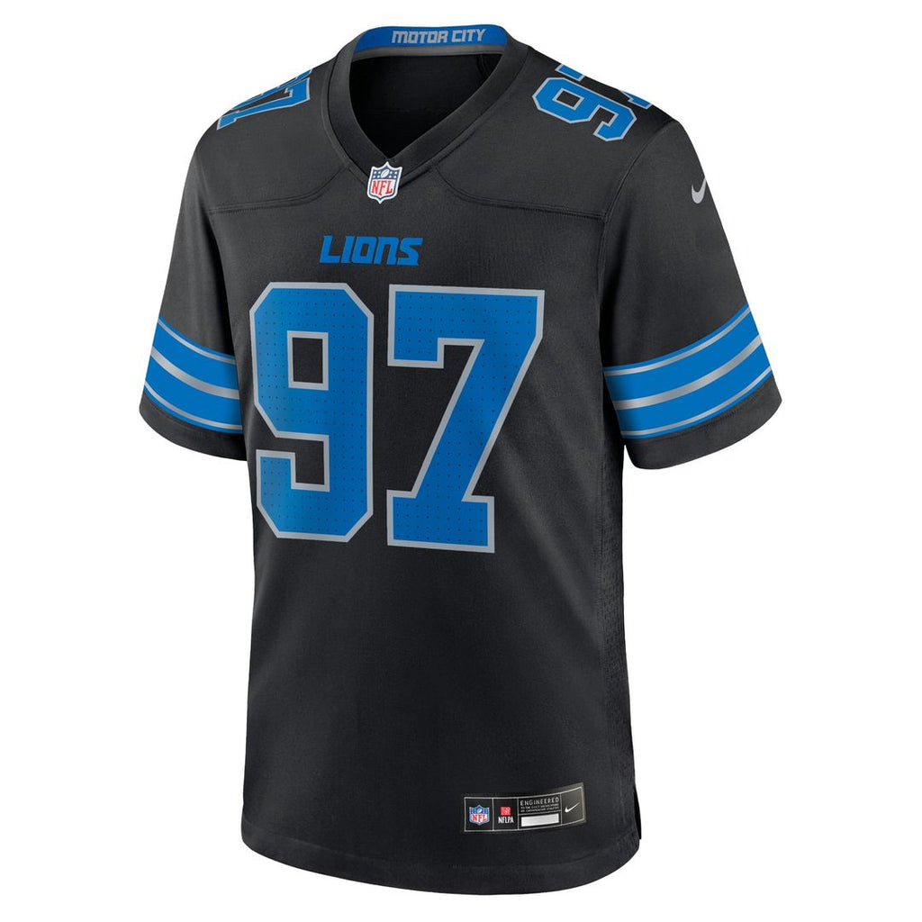 Detroit Lions Aidan Hutchinson Black 2nd Alternate Game Jersey product image 8, provided for visual reference and product