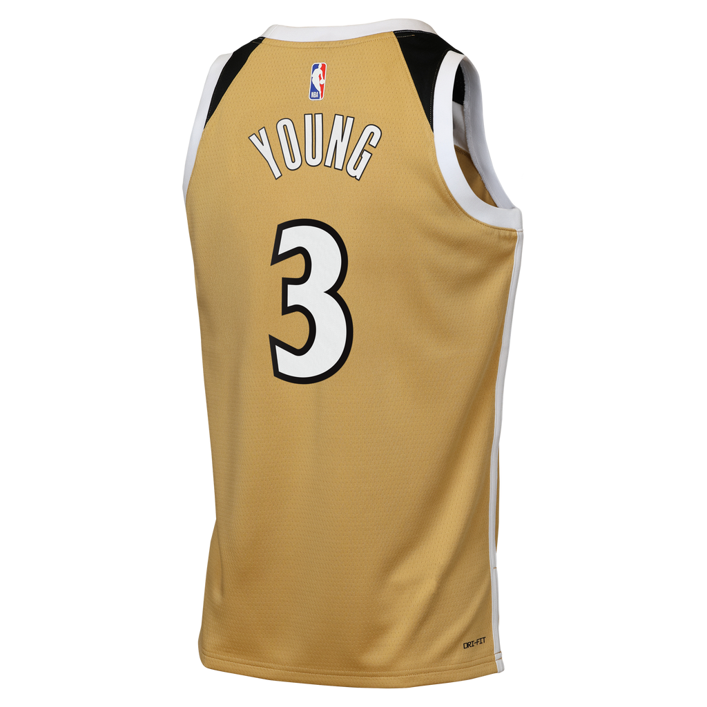 Trae Young Washington Wizards 2025/26 City Edition Swingman Jersey - Tan - Youth product image 4, provided for visual