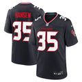 Houston Texans Jake Hansen Navy Team Game Jersey product image 1, provided for visual reference and product detail review
