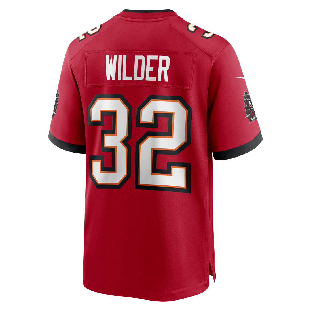 Tampa Bay Buccaneers James Wilder Red Game Retired Player Jersey product image 3, provided for visual reference and product