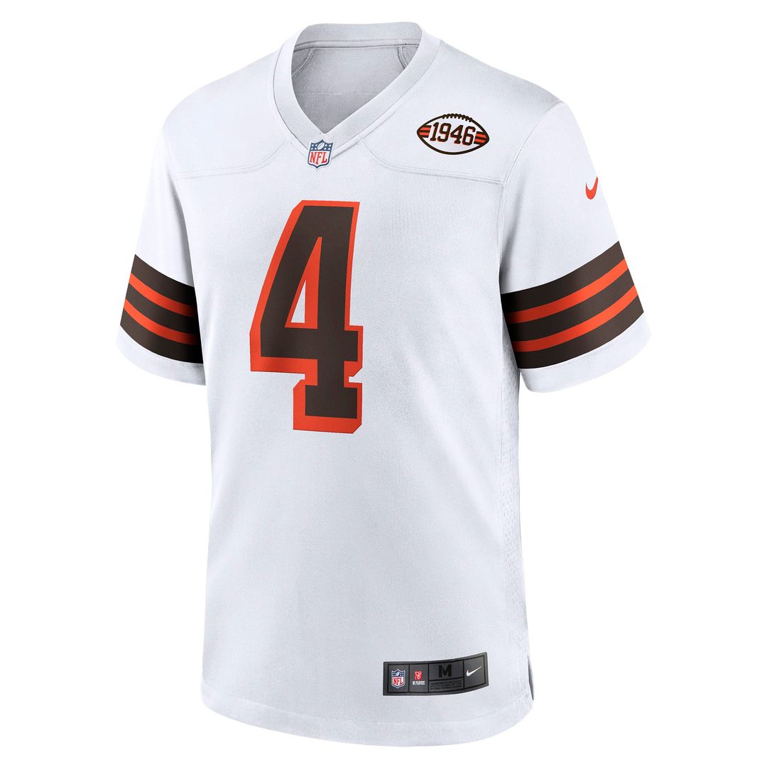 Cleveland Browns Deshaun Watson Brown Alternate Game Jersey product image 14, provided for visual reference and product
