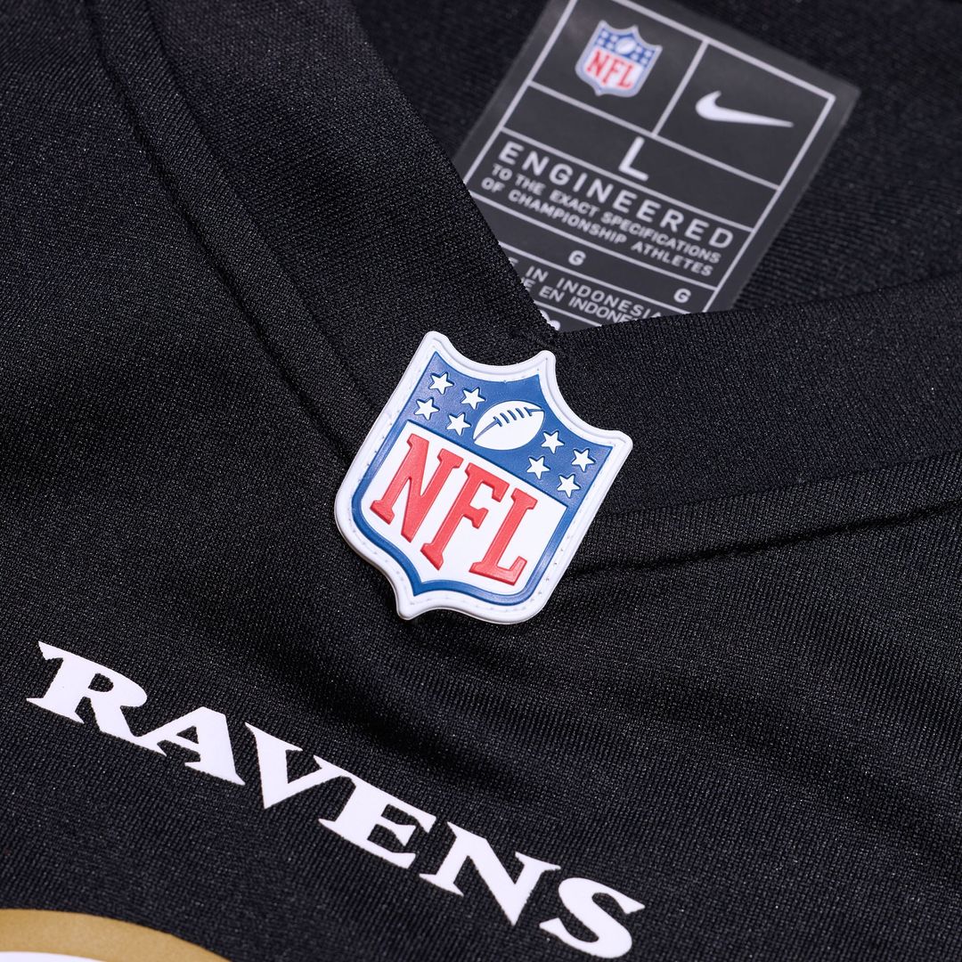 Baltimore Ravens Lamar Jackson White Game Jersey product image 16, provided for visual reference and product detail review