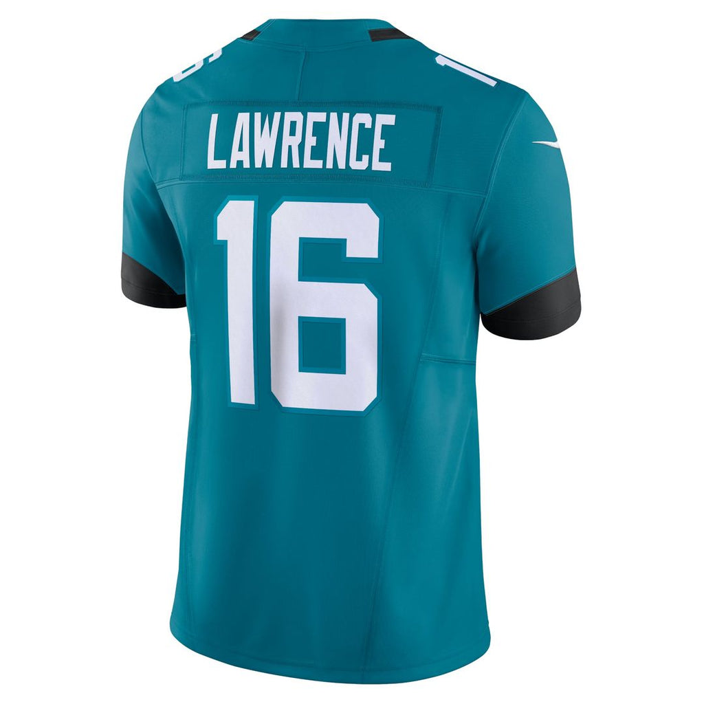 Jacksonville Jaguars Trevor Lawrence Teal Vapor F.U.S.E. Limited Jersey product image 3, provided for visual reference and