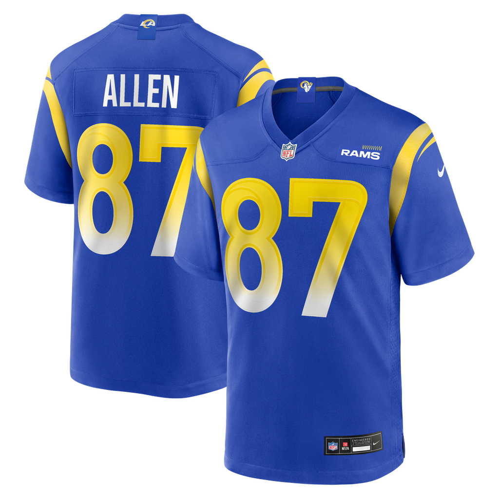 Los Angeles Rams Davis Allen Royal Home Game Jersey product image 1, provided for visual reference and product detail review