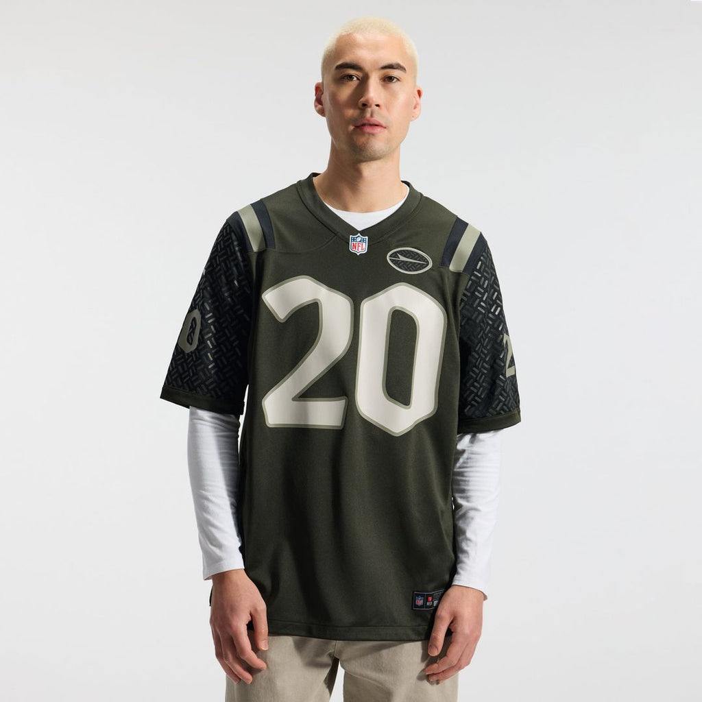 New York Jets Breece Hall Green Rivalries Collection Game Jersey product image 2, provided for visual reference and product