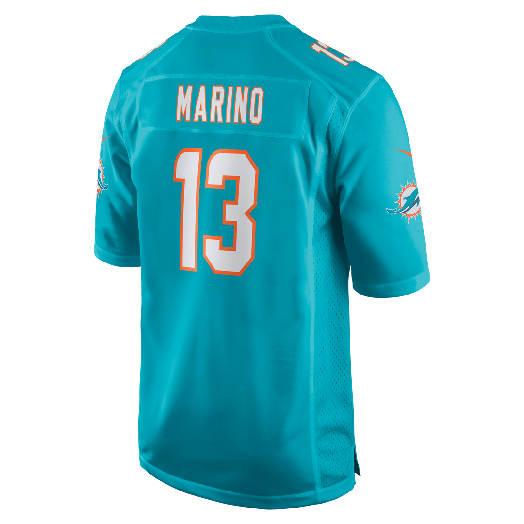 Miami Dolphins Dan Marino Aqua Game Retired Player Jersey product image 3, provided for visual reference and product detail
