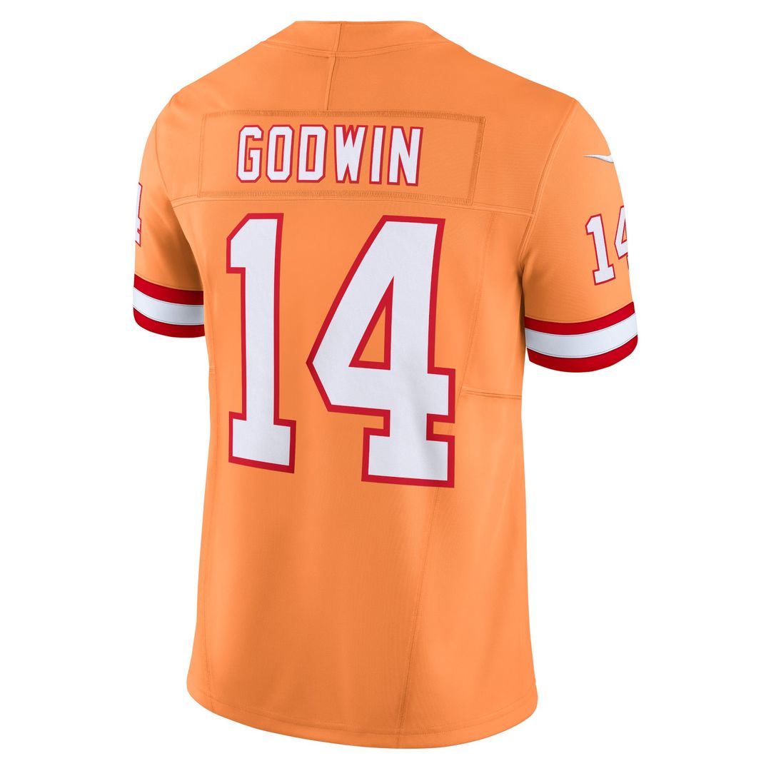 Tampa Bay Buccaneers Chris Godwin Orange Vapor F.U.S.E. Limited Jersey product image 3, provided for visual reference and