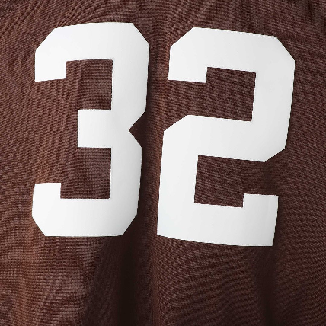 Cleveland Browns 1964 Jim Brown Brown Authentic Throwback Retired Player Jersey product image 4, provided for visual