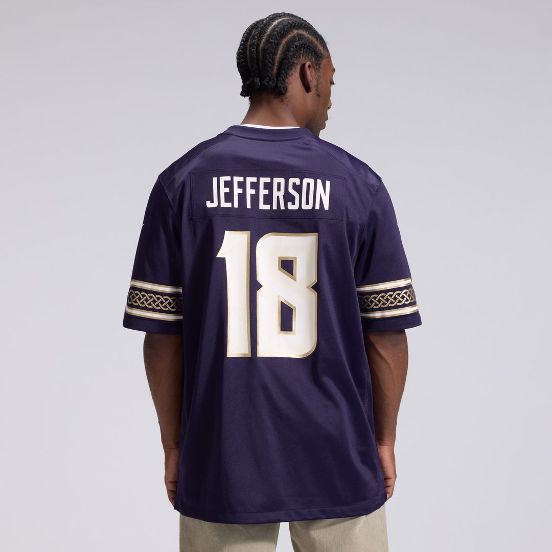 Minnesota Vikings Justin Jefferson Purple 2026 Rivalries Collection Game Jersey product image 3, provided for visual