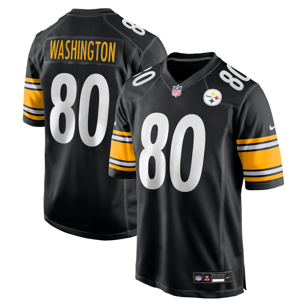 Pittsburgh Steelers Darnell Washington Black Game Jersey product image 1, provided for visual reference and product detail
