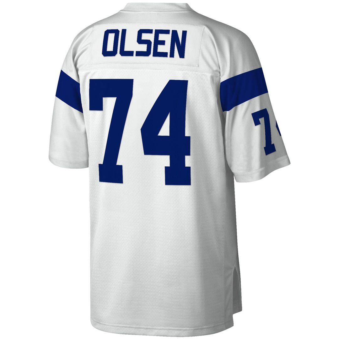 Los Angeles Rams Merlin Olsen White Legacy Replica Jersey product image 3, provided for visual reference and product detail