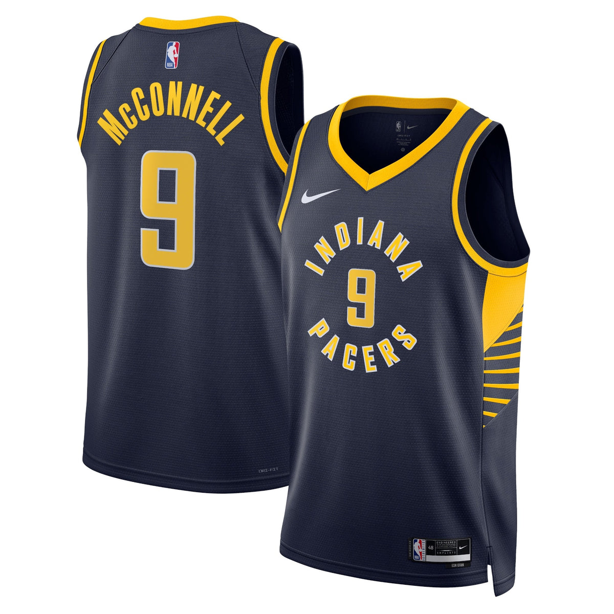 Indiana Pacers Icon Edition Swingman Basketball Jersey - Navy - T.J. McConnell - Unisex product image 1, provided for visual