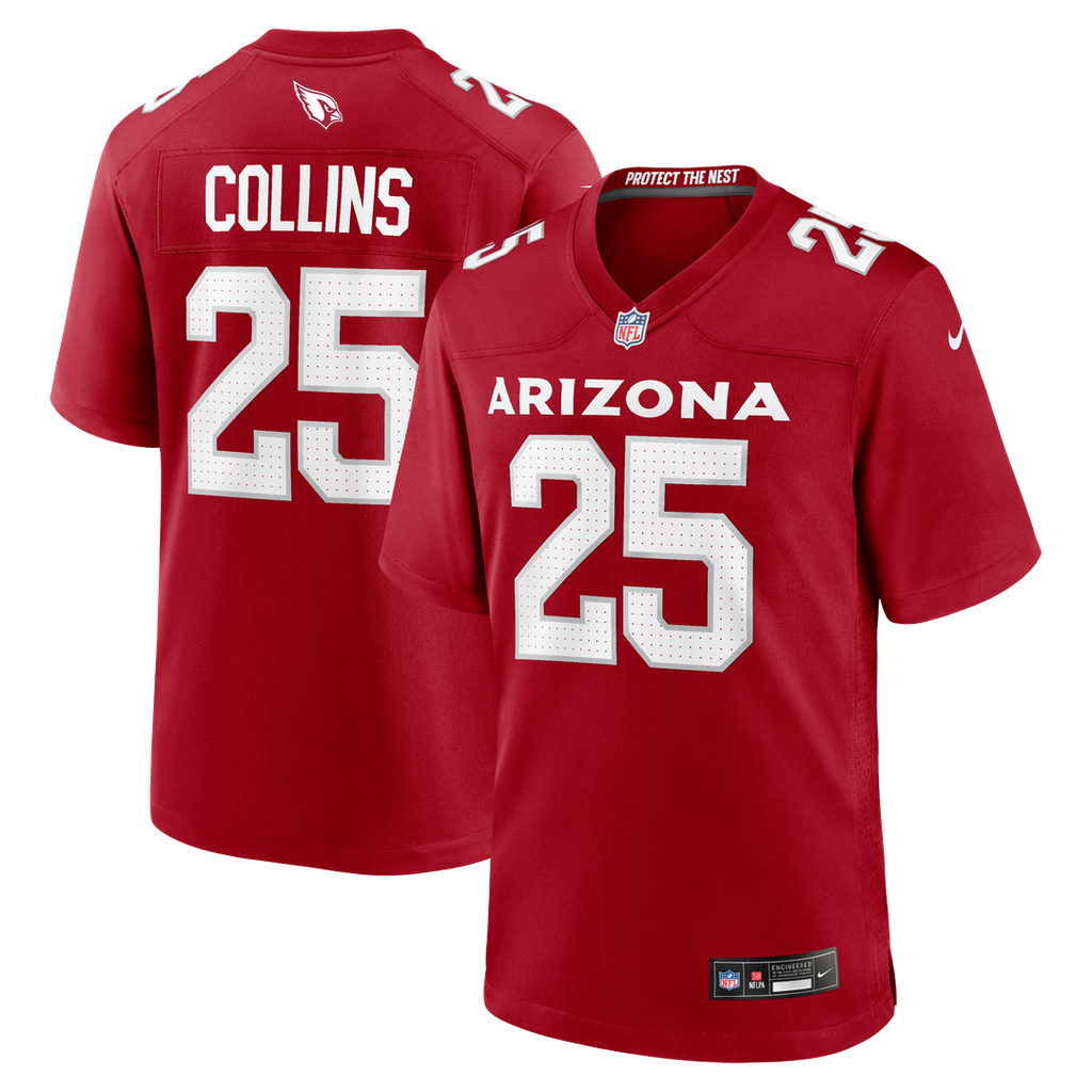 Arizona Cardinals Zaven Collins Cardinal Home Game Jersey product image 1, provided for visual reference and product detail