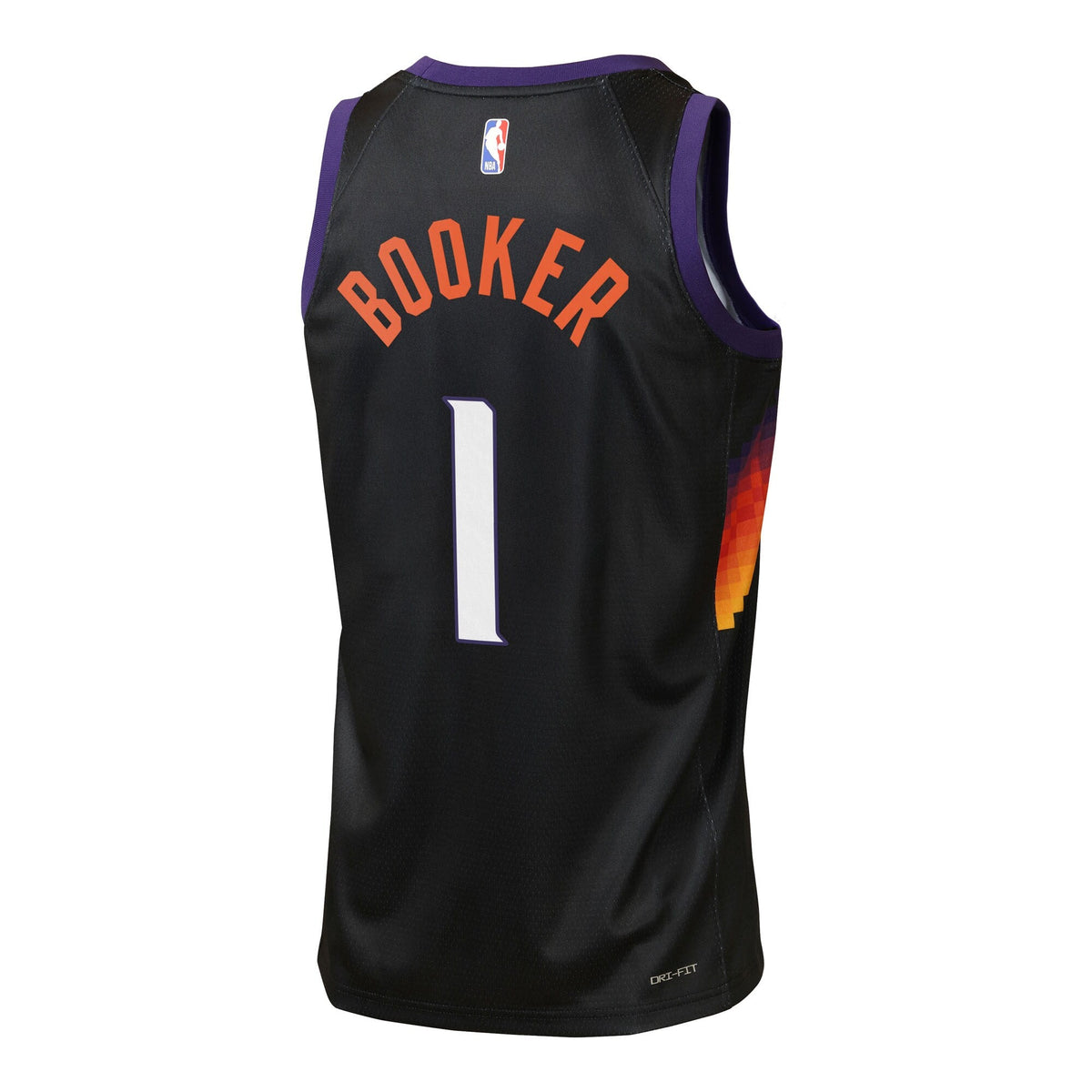 Devin Booker Phoenix Suns 2025/26 City Edition Swingman Jersey - Black - Youth product image 4, provided for visual