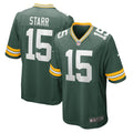 Green Bay Packers Bart Starr Green Retired Player Game Jersey product image 1, provided for visual reference and product