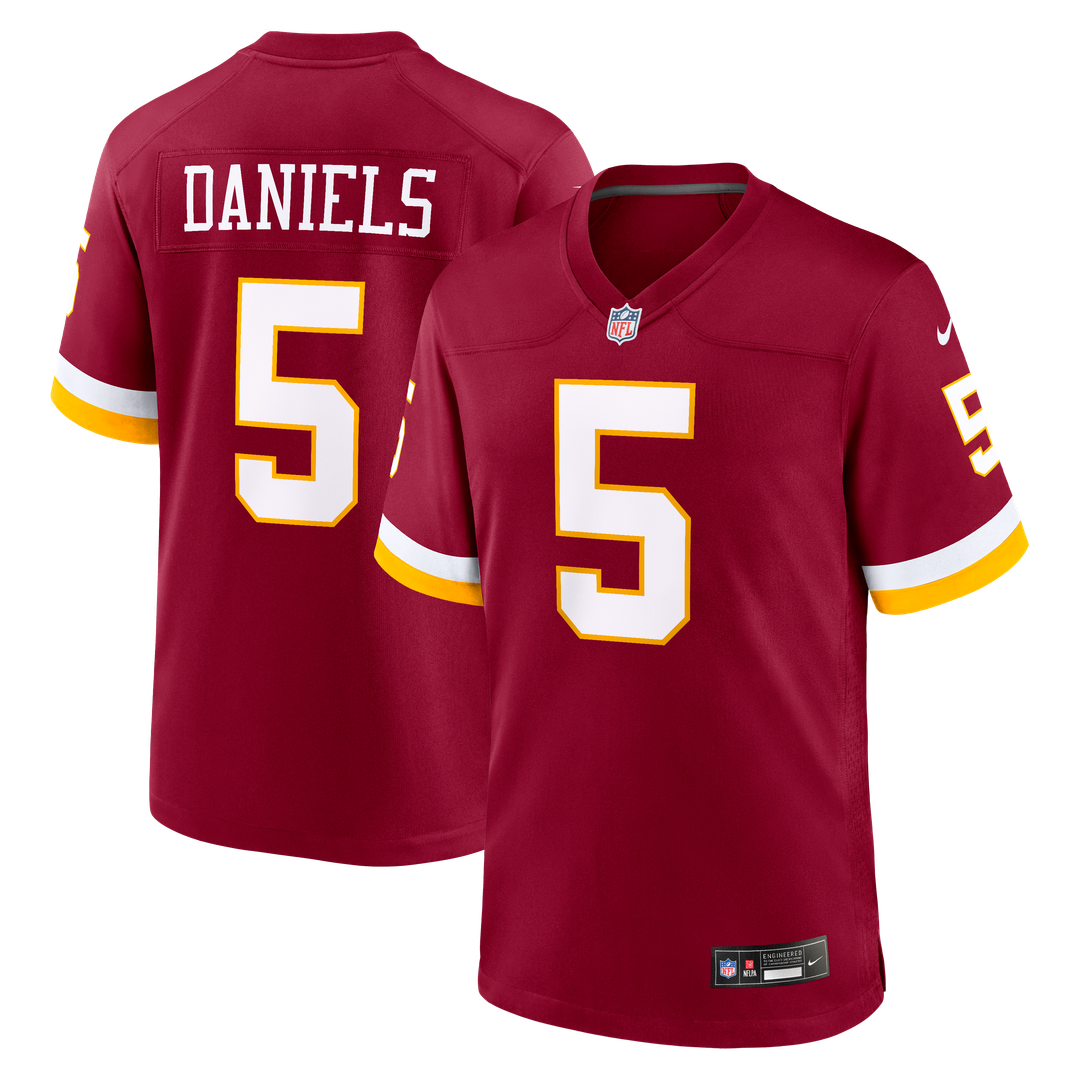 Washington Commanders Jayden Daniels Burgundy Game Jersey product image 15, provided for visual reference and product detail