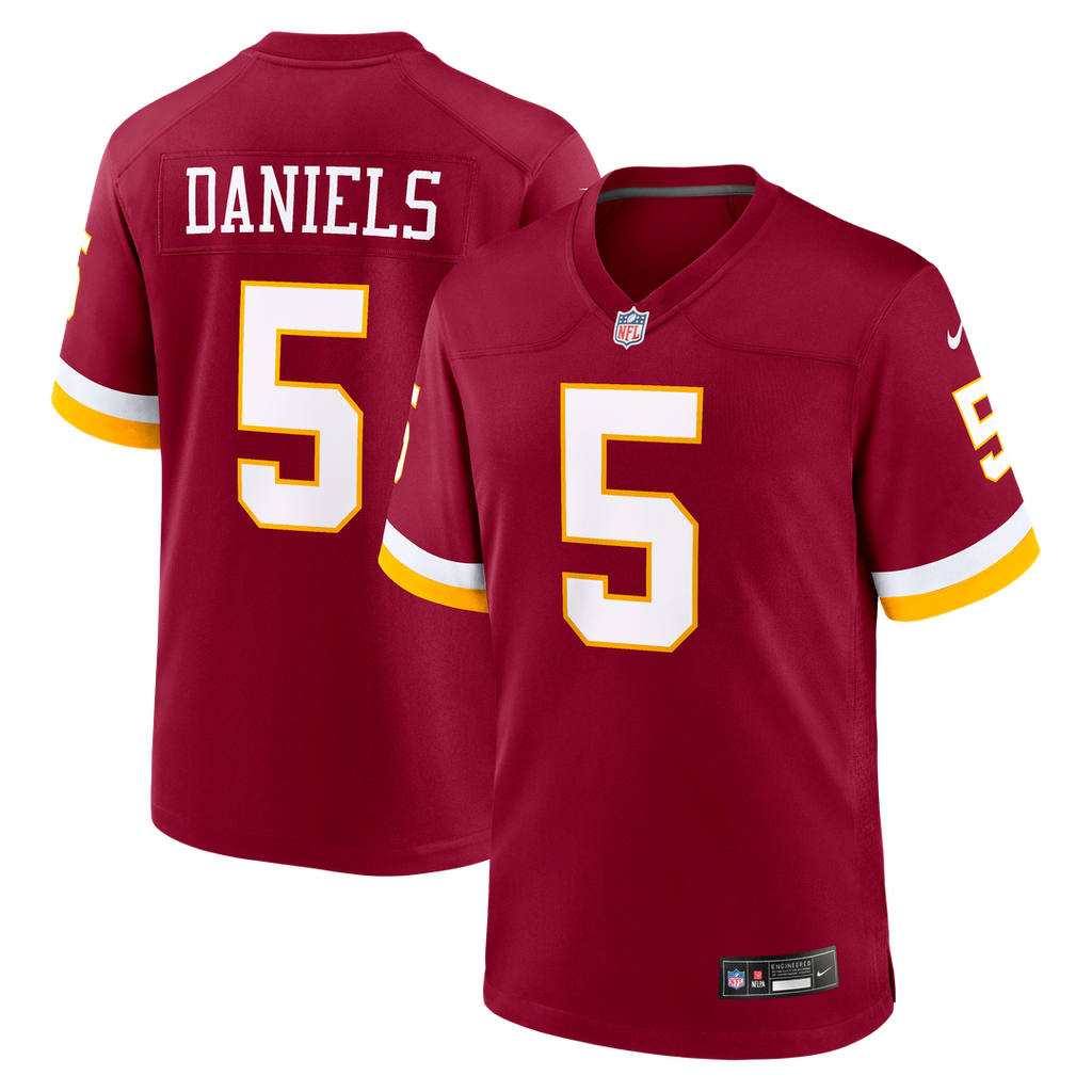 Hail Raiser Men Washington Commanders Jayden Daniels Black Alternate Game Jersey product image 27, provided for visual