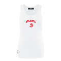 NBA ATLANTA HAWKS CLASSIC Women RACERBACK (WHITE) product image 1, provided for visual reference and product detail review