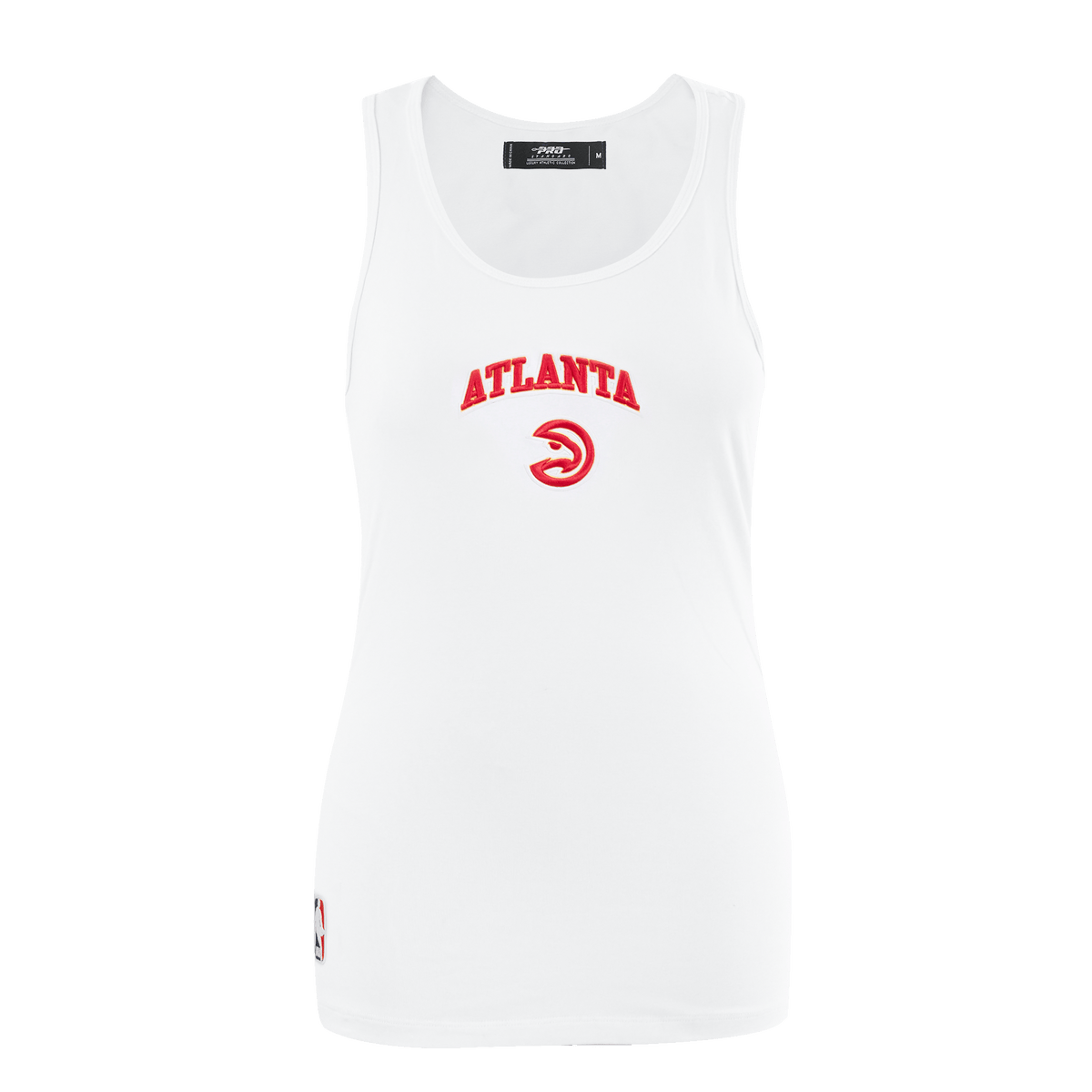 NBA ATLANTA HAWKS CLASSIC Women RACERBACK (WHITE) product image 1, provided for visual reference and product detail review