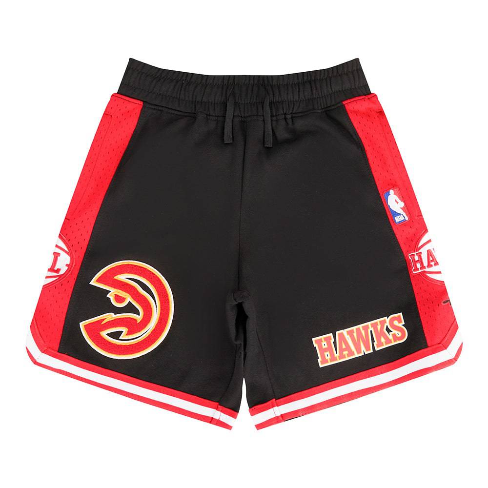 NBA Atlanta Hawks Classic Big Boy'S Fleece 2.0 Short (Black/Red) product image 4, provided for visual reference and product