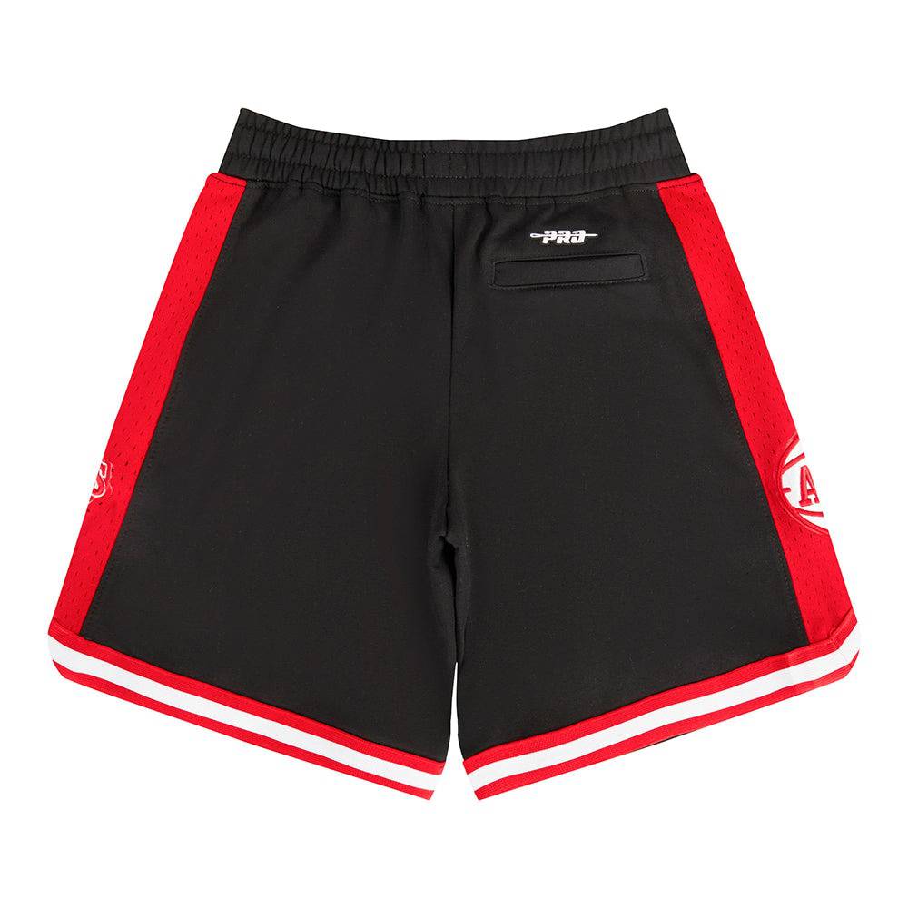 NBA Atlanta Hawks Classic Big Boy'S Fleece 2.0 Short (Black/Red) product image 5, provided for visual reference and product