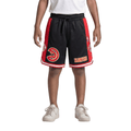 NBA Atlanta Hawks Classic Big Boy'S Fleece 2.0 Short (Black/Red) product image 1, provided for visual reference and product