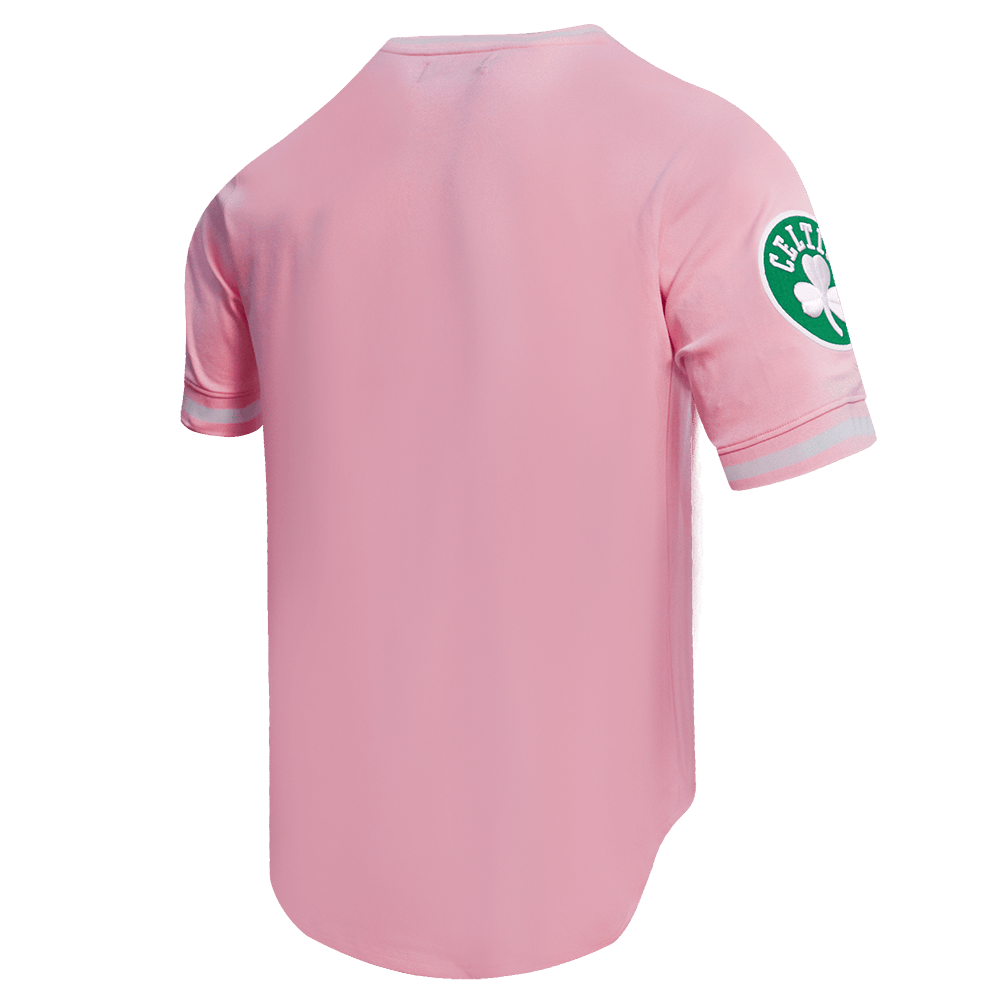 NBA BOSTON CELTICS CLASSIC CHENILLE Men T-Shirt (PINK) product image 5, provided for visual reference and product detail